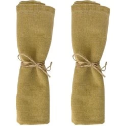 Laura Ashley Set 2 Servetten Daniela Oil Geel Uni -Het originele servies. 1000093054 0101