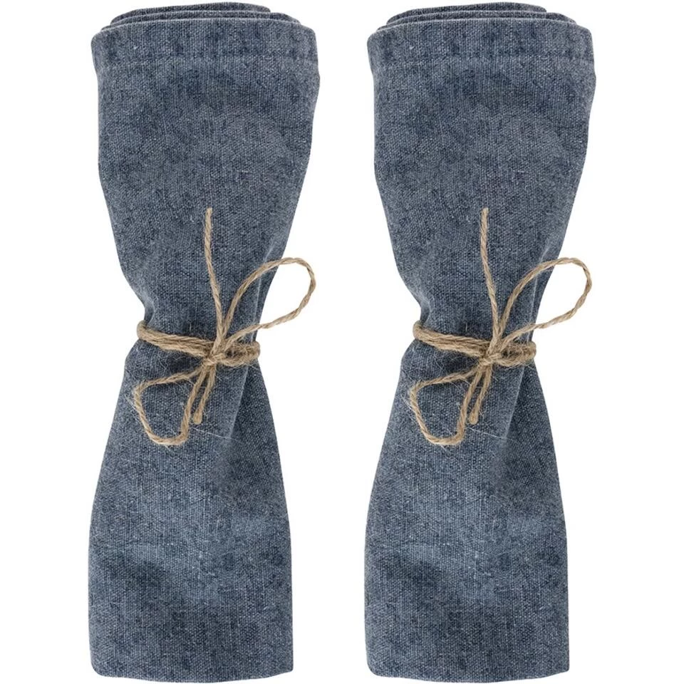 Laura Ashley Set 2 Servetten Wild Clematis Blue 4 Laura Ashley Set 2 Servetten Wild Clematis Blue - Afbeelding 2