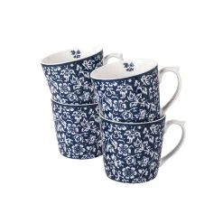 Laura Ashley Giftset 4 Bekers Sweet Alyssum 32 Cl.