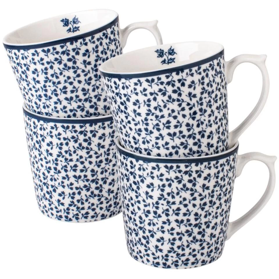 Laura Ashley Giftset 4 Bekers Floris 32 Cl. 4 Laura Ashley Giftset 4 Bekers Floris 32 Cl. - Afbeelding 2