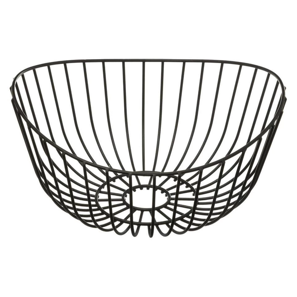 Secret De Gourmet Fruitschaal-fruitmand - Metaal - Zwart - D27 Cm 3 Secret De Gourmet Fruitschaal-fruitmand - Metaal - Zwart - D27 Cm