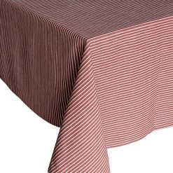 Laura Ashley Tafelkleed Oxblood Rood Streep 140x240cm -Het originele servies. 1000093103 0101