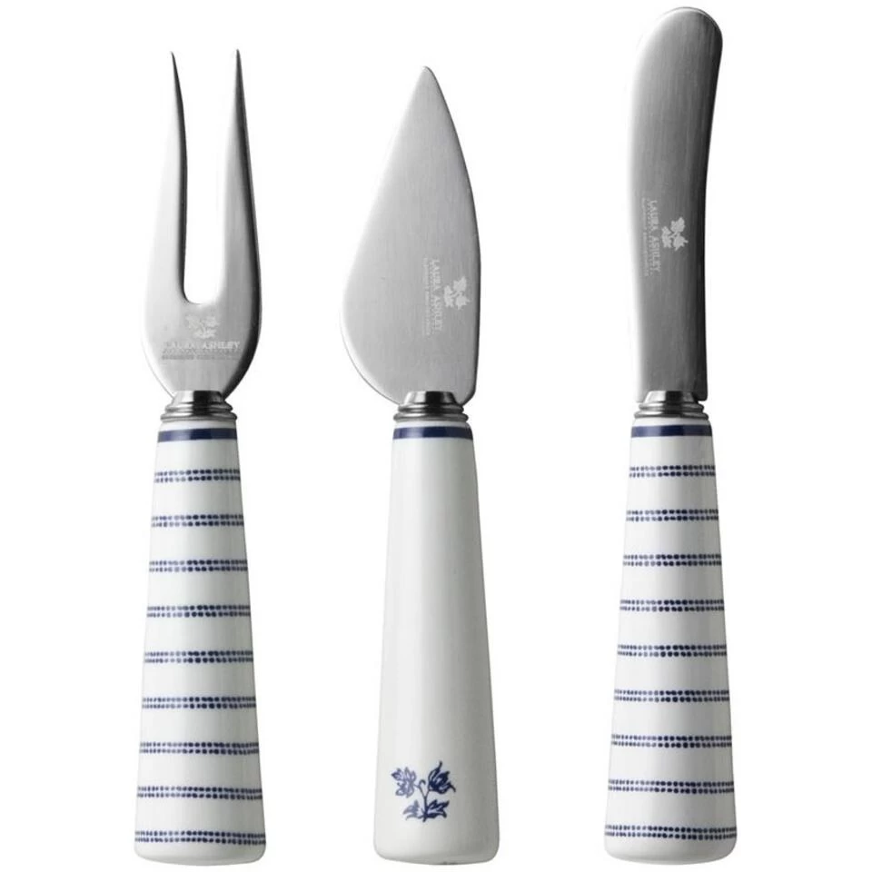 Laura Ashley Giftset 3 Kaasmesjes Uni En Candy Stripe 4 Laura Ashley Giftset 3 Kaasmesjes Uni En Candy Stripe - Afbeelding 2