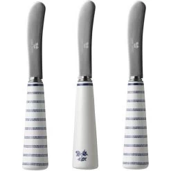 Laura Ashley Giftset 3 Botermesjes Uni En Candy Stripe -Het originele servies. 1000093106 0101