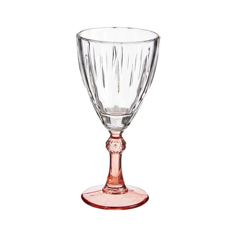 Vivalto - Wijnglazen Exotic Collection Set 6x Op Oranje Voet 275 Ml 4 Vivalto - Wijnglazen Exotic Collection Set 6x Op Oranje Voet 275 Ml - Afbeelding 2