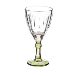 Vivalto - Wijnglazen Exotic Collection Set 6x Op Groene Voet 275 Ml -Het originele servies. 1000093172 0101