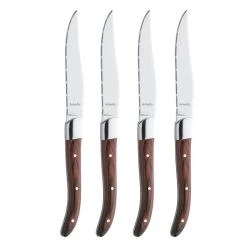 Amefa Royal Steak - 4 Steakmessen - Maroon Brown