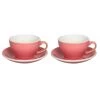 Egg Cappuccinokop Met Schotel - Set Van 2 - 250ml - Berry -Het originele servies. 1000093489