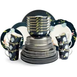 Laura Ashley Set 36 Delig Servies Blauw -Het originele servies. 1000094223 0101