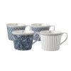 Laura Ashley Giftset 4 Bekers Laag Assorti 30 Cl. -Het originele servies. 1000094231
