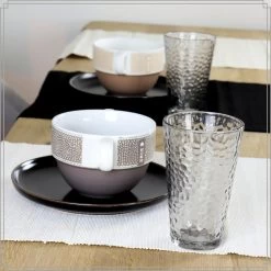 OTIX Waterglazen Longdrink Glazen Set Van 6 Stapelbaar 300ml Gehamerd Glas 8 OTIX Waterglazen Longdrink Glazen Set Van 6 Stapelbaar 300ml Gehamerd Glas -Het originele servies. 1000094289 0110