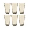 OTIX Waterglazen Longdrink Glazen Set Van 6 Stapelbaar 300ml Gehamerd Glas