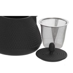 Items Kitchen Theepot Oriental - Gietijzer - 1000 Ml - Mat Zwart -Het originele servies. 1000095083 0101