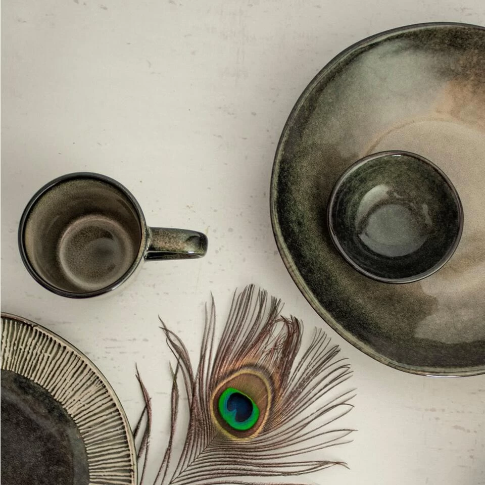 Dutch Rose Set 4 Dutch Rose Beker Groen 39 Cl. 6 Dutch Rose Set 4 Dutch Rose Beker Groen 39 Cl. - Afbeelding 4