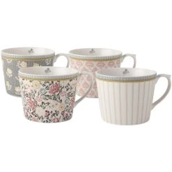 Laura Ashley Giftset 4 Bekers Laag Assorti 30 Cl. -Het originele servies. 1000096467 0101