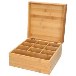 Lowenthal Theedoos - Hout - 10 Vakken - 24 X 24 X 12 Cm