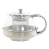 Items Theepot - Glas - RVS - 600 Ml - Met Filter En Handvat -Het originele servies. 1000098277