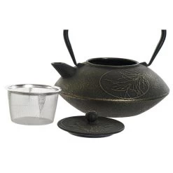 Items Kitchen Theepot Oriental - Gietijzer - 850 Ml - Antiek Zwart -Het originele servies. 1000098286 0101