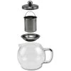 Merkloos Glazen Koffiepot-theekan-theepot - Met Filter - 1,2 Liter -Het originele servies. 1000098287
