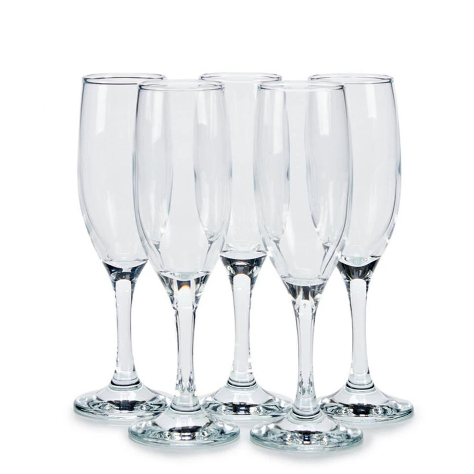 Pasabahce Prosecco/Champagneglazen - Glas - Set 6x Stuks - 190 Ml 3 Pasabahce Prosecco/Champagneglazen - Glas - Set 6x Stuks - 190 Ml