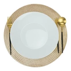 Krumble Placemat Rond - PVC - Goud -Het originele servies. 1000099154 0103