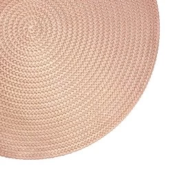 Krumble Placemat Rond - PVC - Rosegoud -Het originele servies. 1000099166 0102