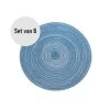 Krumble Placemat Rond - Blauw/grijs - Set Van 6 2 Krumble Placemat Rond - Blauw/grijs - Set Van 6 -Het originele servies. 1000099173