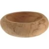 H&S Collection Fruitschaal/fruitmand - Teak Hout - D20 X H5 Cm -Het originele servies. 1000100566