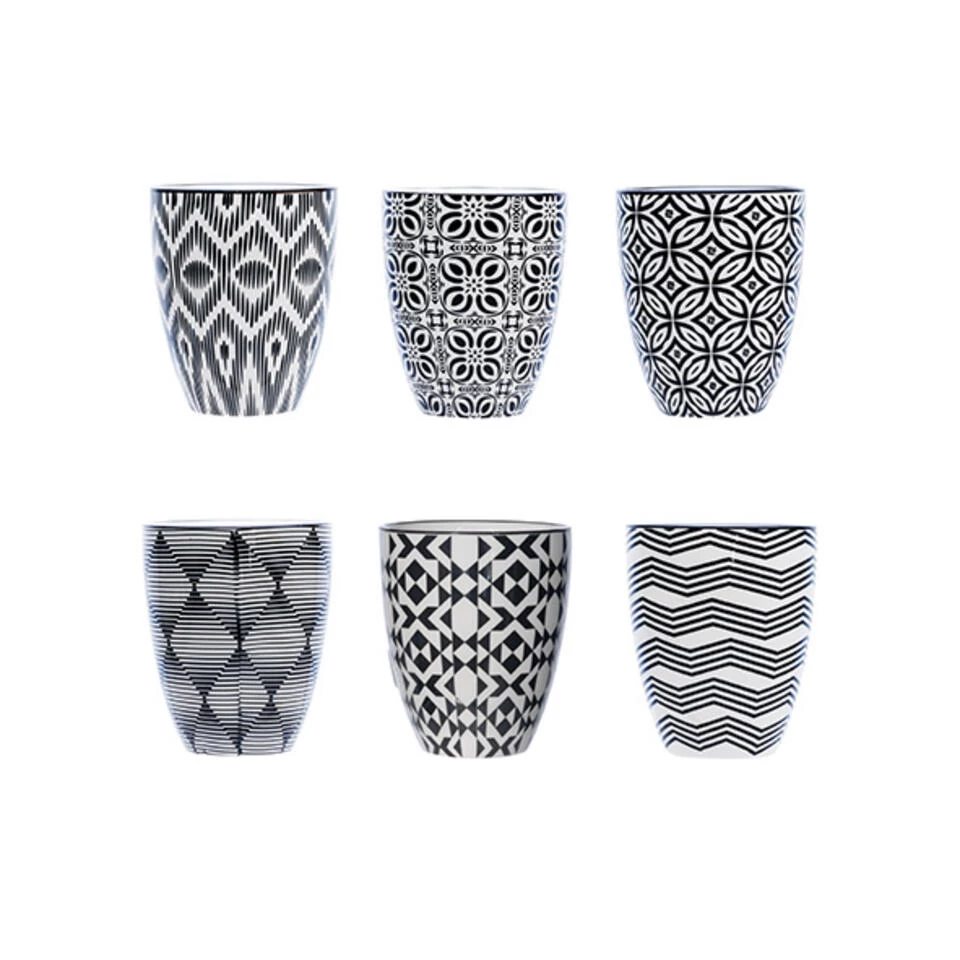 Cosy&Trendy Nikko Black Kopje - 25 Cl - Set-6 3 Cosy&Trendy Nikko Black Kopje - 25 Cl - Set-6