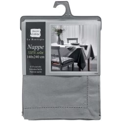 Wicotex Tafellaken - Lichtgrijs - Katoen - 140 X 240 Cm -Het originele servies. 15307835bf7c4184b66c0d53141e08d5