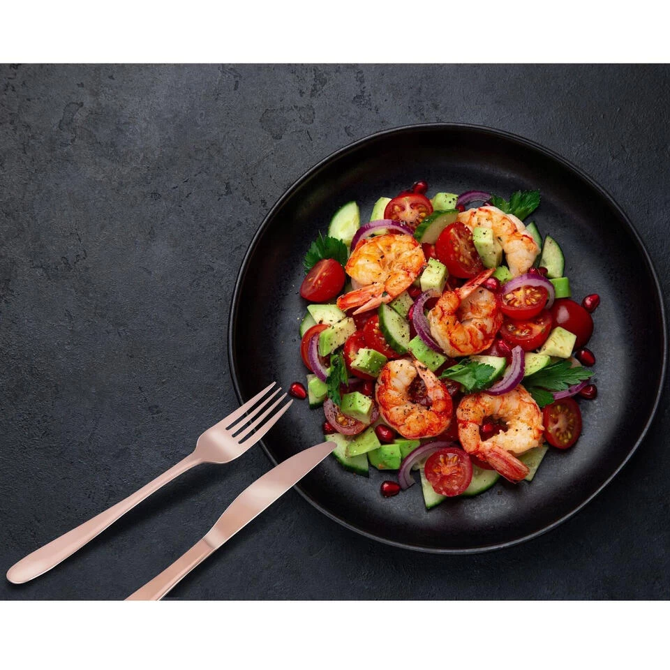 Alpina Bestek - 16-delig - 4 Personen - Mat Koper - RVS 5 Alpina Bestek - 16-delig - 4 Personen - Mat Koper - RVS - Afbeelding 3