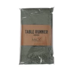 Mica Decorations Xavie Tafelloper Groen -Het originele servies. 1899203658 0110
