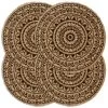 VidaXL Placemats 4 St Rond 38 Cm Jute Donkerbruin 2 VidaXL Placemats 4 St Rond 38 Cm Jute Donkerbruin -Het originele servies. 1991920375