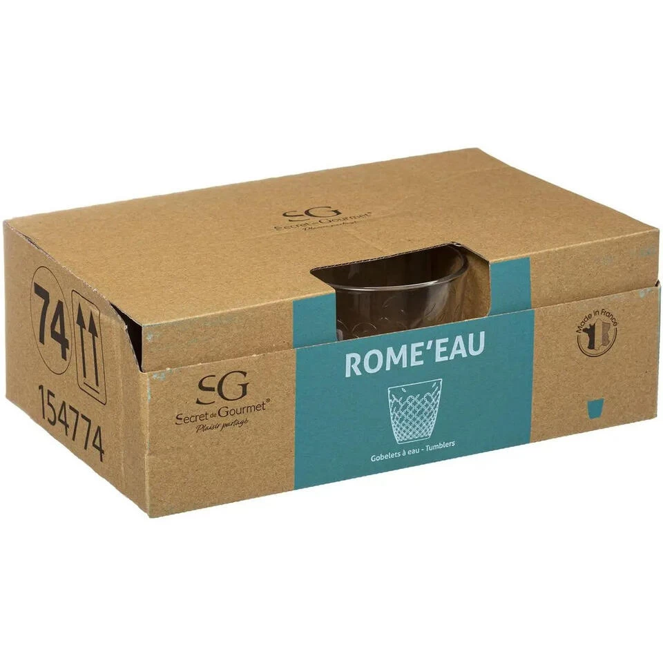 Secret De Gourmet Water/sap Glazen - 6 St - 250 Ml - Rome 5 Secret De Gourmet Water/sap Glazen - 6 St - 250 Ml - Rome - Afbeelding 3