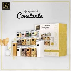 LW Collection Voorraadpotten 14 Stuks Met Stickers -Het originele servies. 2909108406824e3e9ad971ba9c226fac