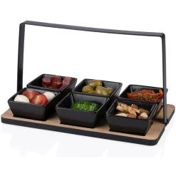 Alpina Serveerplank Met 6x Schaaltjes - Bamboe/aardewerk - L24 Cm 9 Alpina Serveerplank Met 6x Schaaltjes - Bamboe/aardewerk - L24 Cm -Het originele servies. 2d7501ca815f4c79990c5d631d711e0c