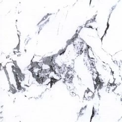 Bellatio Design Tafelzeil - Wit - Marmer Look - 140 X 250 Cm -Het originele servies. 3109a24a527d4c29b733835fa179cfca