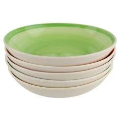 Orange85 Soepkom 5 Kleuren Diepe Borden 20cm Aardewerk -Het originele servies. 457974cf58ce4c889c20343db8defe00
