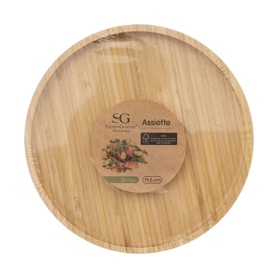 Secret De Gourmet Serveerplank - Bamboe - D19,5 Cm 6 Secret De Gourmet Serveerplank - Bamboe - D19,5 Cm - Afbeelding 4