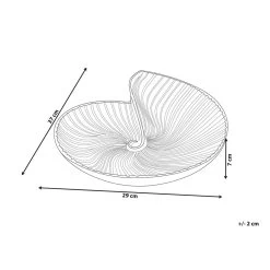 Beliani Decoratieve Schaal PERSEPOLIS - Goud Aluminium 7 Beliani Decoratieve Schaal PERSEPOLIS - Goud Aluminium -Het originele servies. 5223faa516924f02aac59f00cd2231bf