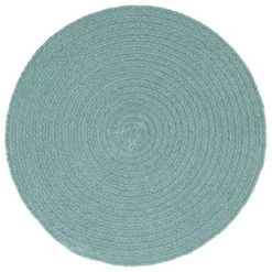 VidaXL Placemats 6 St Rond 38 Cm Katoen Effen Groen -Het originele servies. 59de0662de8c40ff90616d132857d2b9