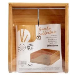 Arte R Servethouder - Bamboe - Bruin-beige - 21,5 X 19 X 7 Cm -Het originele servies. 5d681c7ae0ff44e3968a9355f9a8ab3c