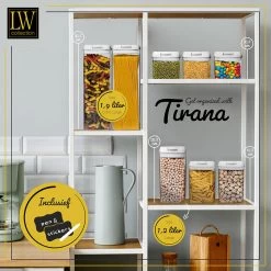 LW Collection Voorraadpotten 14 Stuks Met Stickers Witte Deksel 9 LW Collection Voorraadpotten 14 Stuks Met Stickers Witte Deksel -Het originele servies. 635d431776e2455c980e27bc60895d63