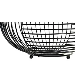 Metalen Draadmand Fruitschaal - Zwart - Rond - 28 X 12 Cm -Het originele servies. 6e73215e91154dbe88ce5021f213331f