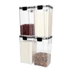 Krumble Voorraadpot Plastic 1300 Ml - Set Van 4 -Het originele servies. 7e862b6f4a8541b79c86be770a0c8b87