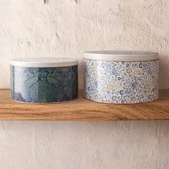 Laura Ashley Set 2 Blikken Daniela En Peacock Geel -Het originele servies. 7eb35b226c2d491ba9d5299d1281d3c9