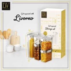 LW Collection Voorraadpotten 7 Stuks Met Stickers 7 LW Collection Voorraadpotten 7 Stuks Met Stickers -Het originele servies. 807ca4a1c9fe4550b4e4119e10f6c934