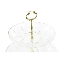 Items Design Fruitschaal - Goud/transparant - 2 Laags Etagiere -Het originele servies. a77f83f140b040aa8a83492590817ddf