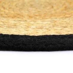 VidaXL Placemats 6 St 38 Cm Jute En Katoen Natuurlijk En Zwart -Het originele servies. aa3f0493a3064853a10bad2c490d25f2