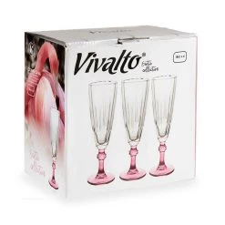 Vivalto - Champagneglazen Exotic Collection Set 6x Op Roze Voet 170 Ml 7 Vivalto - Champagneglazen Exotic Collection Set 6x Op Roze Voet 170 Ml -Het originele servies. b4984294f3d049cfa153c1abc9209111